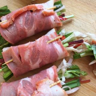 Bacon Vegetable Roll recipe