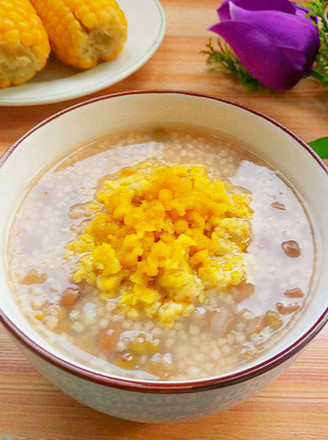 Salted Egg Yolk Mung Bean Millet Porridge recipe