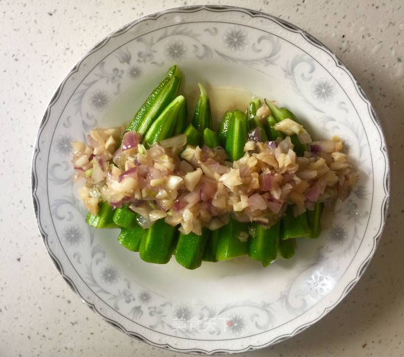 Okra with Garlic Sauce recipe