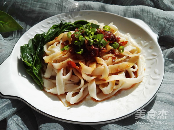Noodles with Alfalfa Meat Sauce recipe
