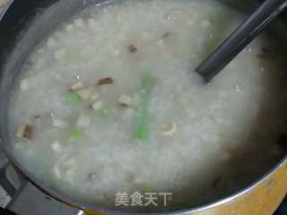 Abalone Congee with Fresh Vegetables recipe