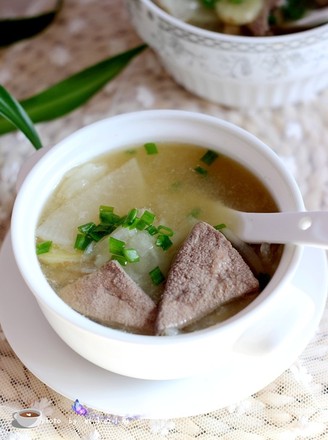 White Radish and Pork Liver Soup recipe