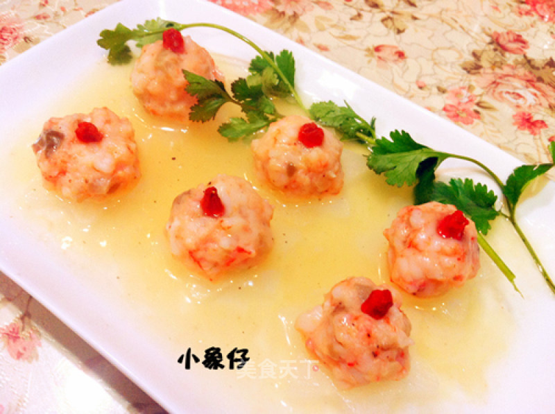 Entry [shrimp Balls with Wolfberry in Oyster Sauce] recipe