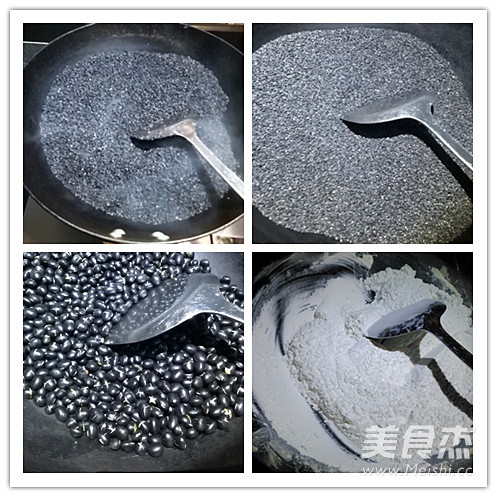 Homemade Black Bean and Black Sesame Paste recipe