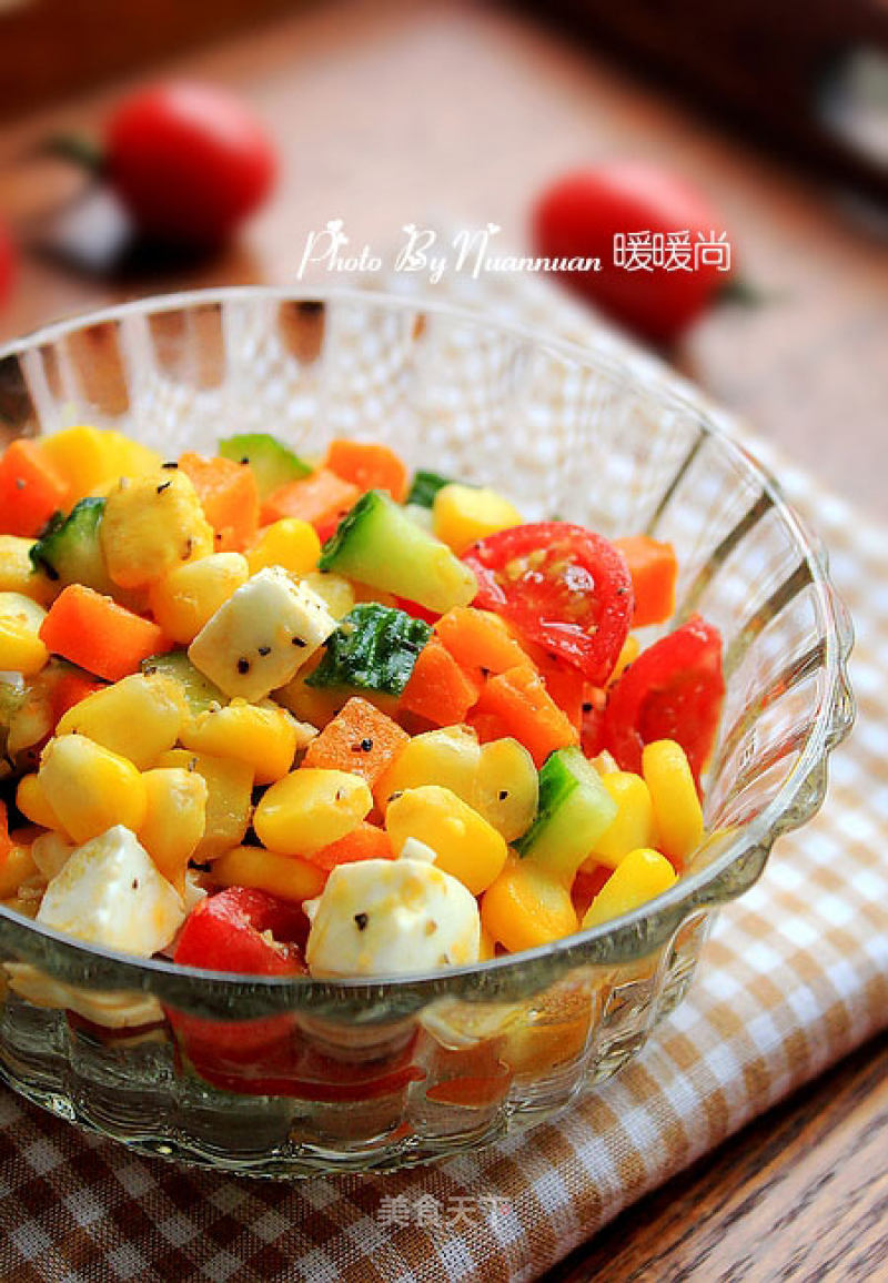 Corn Vegetable and Fruit Salad