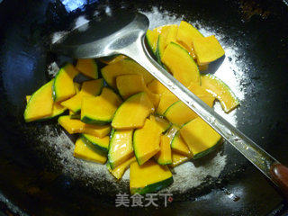 Stir-fried Japanese Pumpkin recipe