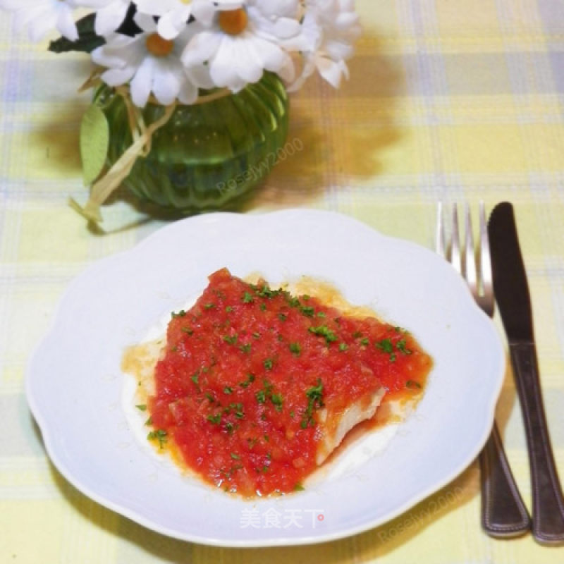 Halibut in Tomato Sauce