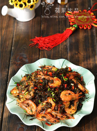 Fried Shrimp with Tea Flavor recipe