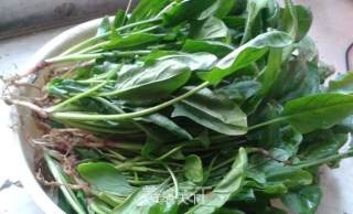 Constipation Recipe---mixed Spinach Vermicelli recipe