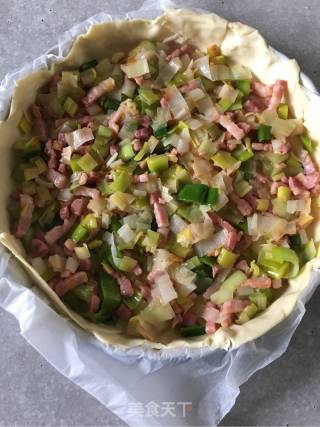 Scallion Bacon Custard Pie recipe