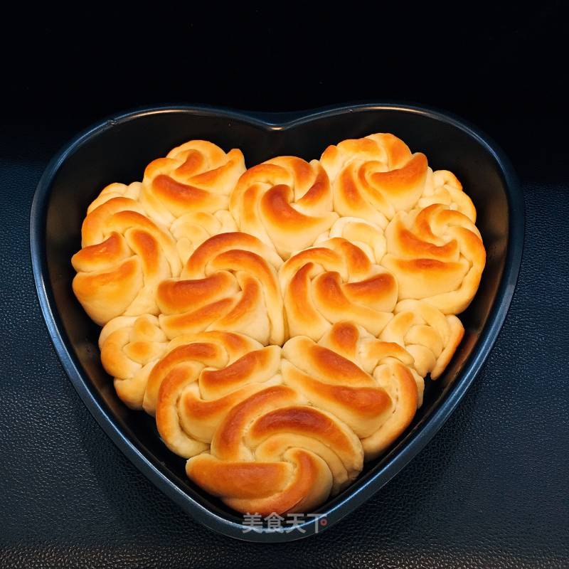 Heart Shaped Rose Bread recipe