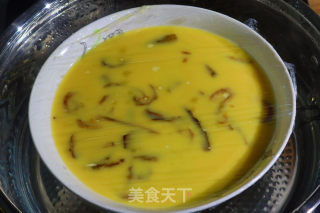 Egg Custard~scallop Agaricus Steamed Egg recipe