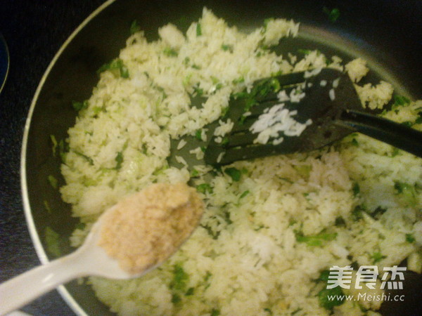 Fried Rice with Lettuce recipe