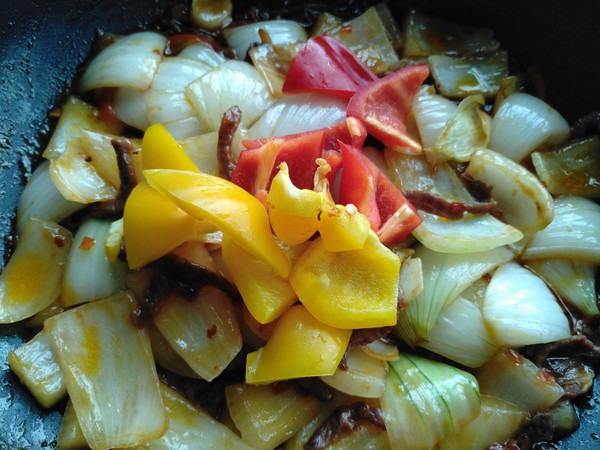 Stir-fried Pork with Bell Pepper recipe