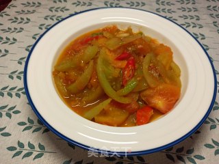 Spicy Stir-fried Green Tomatoes recipe