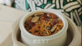 [mother Komori Recipe] Moisturizing and Nourishing Soup-cordyceps Flower Ejiao Black-bone Chicken Soup recipe