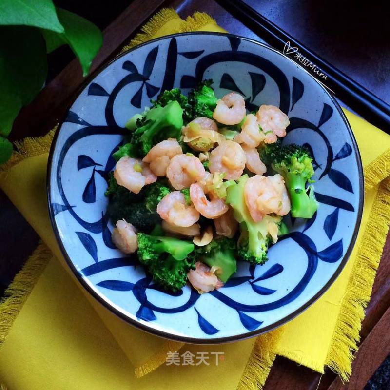 Fried Broccoli with Shrimp recipe