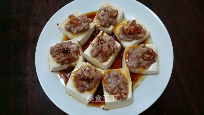 Steamed Tofu with Minced Meat