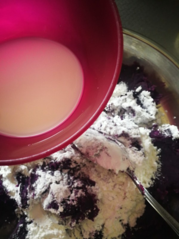 Purple Sweet Potato Glutinous Rice Cake recipe