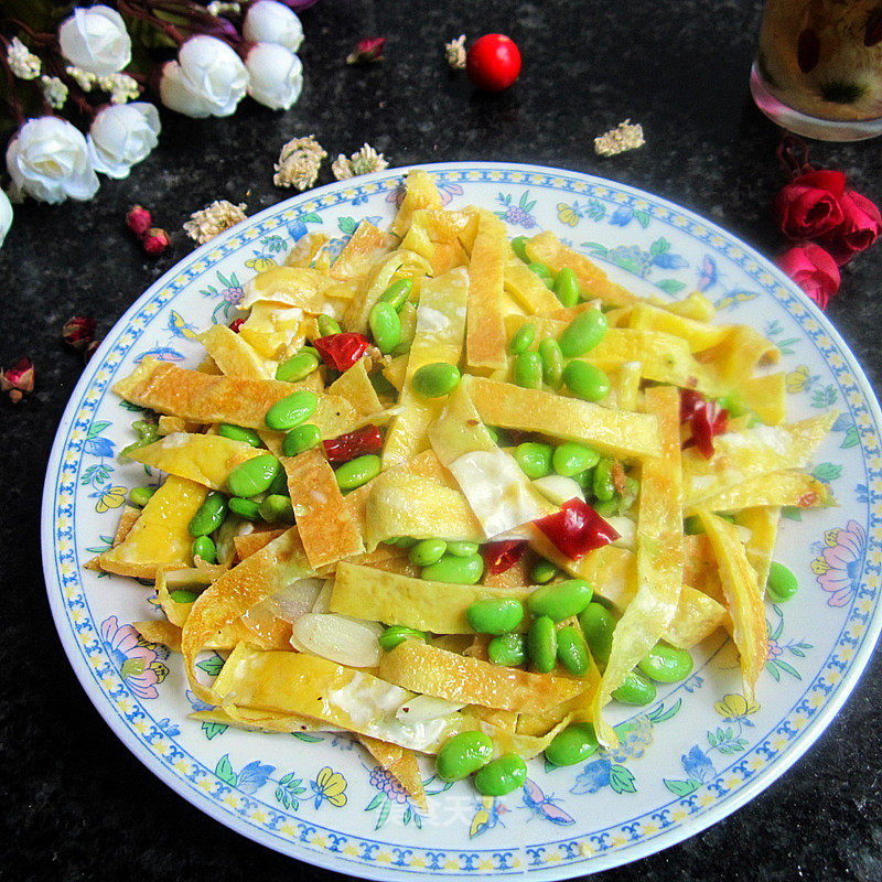 Edamame Scrambled Eggs-----home-made Simple and Nutritious Food recipe