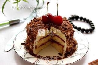 #aca烤明星大赛#cherry Chocolate Cream Cake recipe