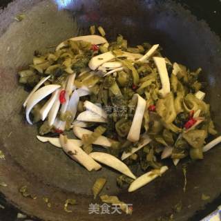 Stir-fried Pickles with Coprinus Comatus recipe