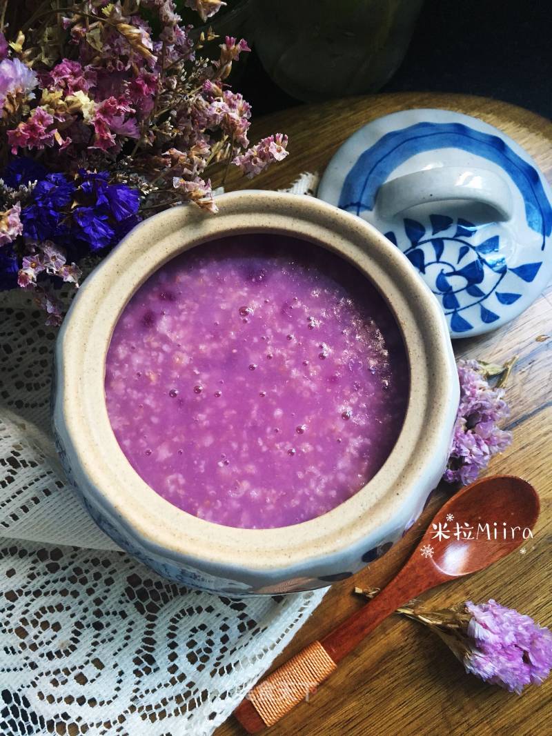 Oatmeal Purple Potato Porridge recipe