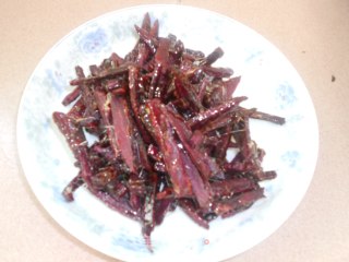 Candied Purple Sweet Potato Strips recipe