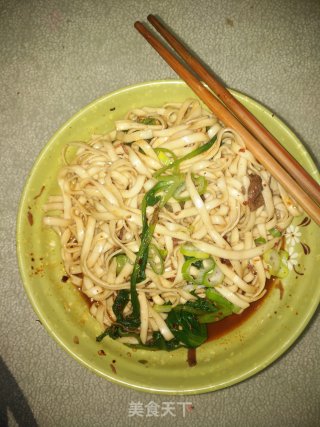 Green Vegetable Beef Noodle recipe