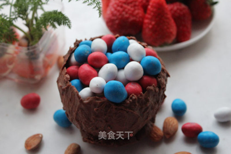 Chocolate Bowl-eat The Bowl with Snacks recipe