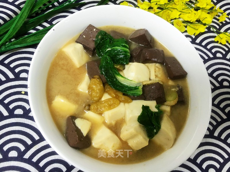 Tofu Roasted Duck Blood recipe
