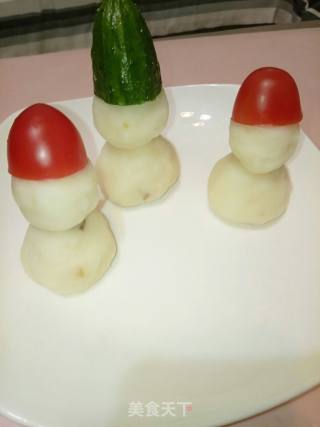 Fun Christmas Yam Little Snowman recipe