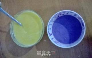Mango Pudding and Purple Potato Pudding recipe