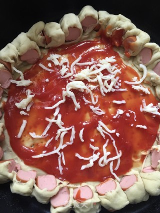 Shrimp Crispy Intestine Pizza recipe