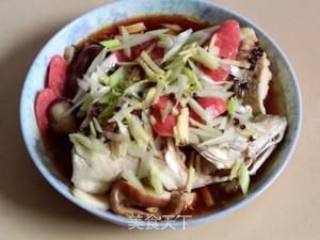 Steamed Sea Bass (with Meat Version) recipe