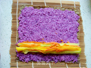 Purple Sweet Potato Floss Sushi Roll recipe