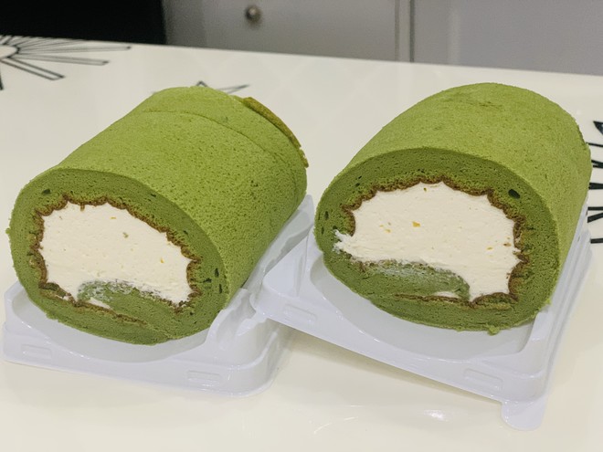 Small Fresh ✨matcha Cream Cake Roll recipe