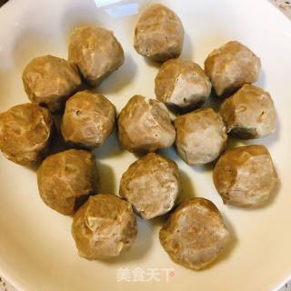 Stir-fried Beef Balls with Vegetables recipe