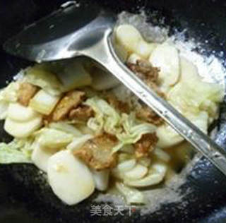 Stir-fried Rice Cake with Chinese Cabbage Dregs recipe