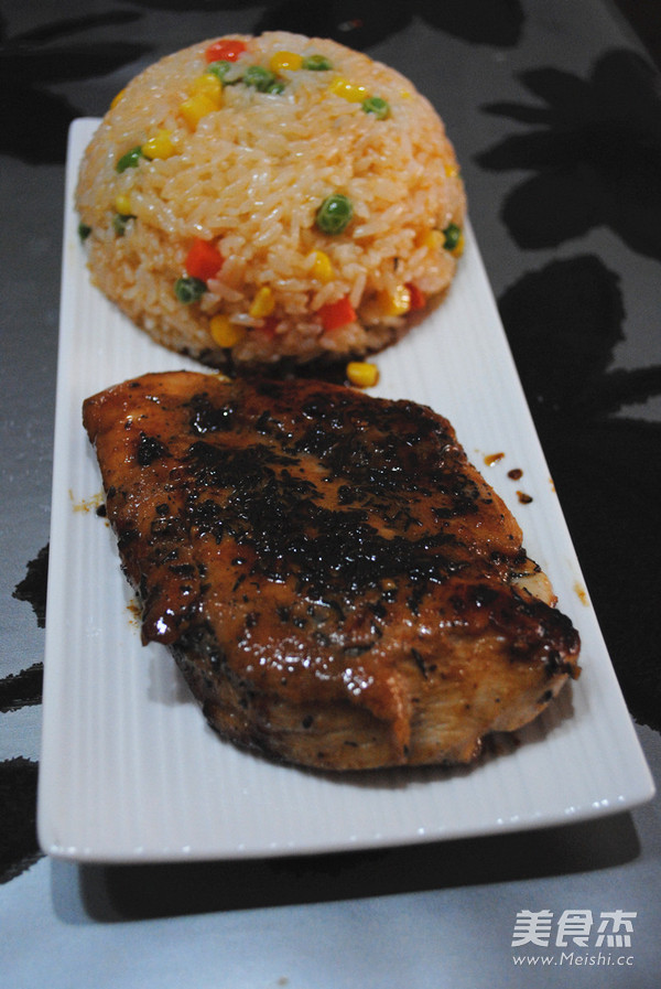 Pan-fried Chicken Breast Fried Rice recipe