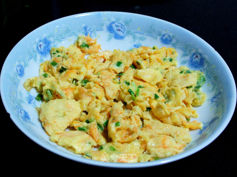 Scallion Carrot Shredded Egg recipe