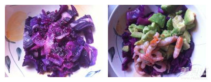 Purple Cabbage Avocado Salad recipe