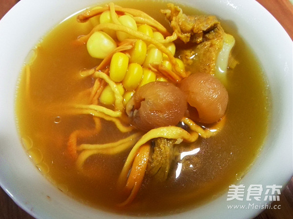 Cordyceps Flower Corn Pork Ribs Soup recipe