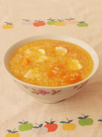 Pumpkin Double Rice and Goose Egg Congee