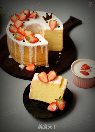 #the 4th Baking Contest and is Love to Eat Festival# Yogurt Chiffon Drenched Noodle Cake recipe