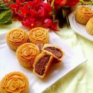 Bean Paste Sesame Mooncake~~zhen Zhenzhen recipe