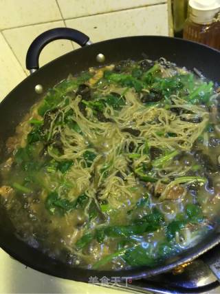 Sauerkraut Lamb and Mung Bean Noodles recipe