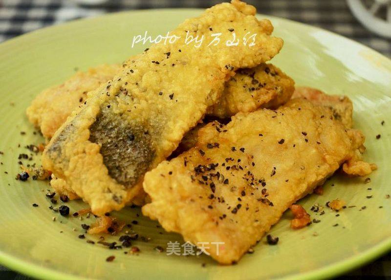 Fried Black Pepper Fish Cubes recipe