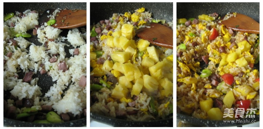 Children's Favorite Fruit Rice-pineapple Rice recipe