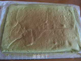 Matcha Cream Cake Roll recipe